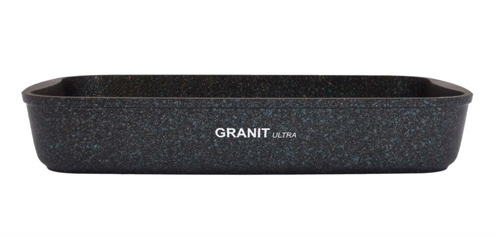 Противень Granit Ultra blue, 36,5?26?5,5 см, антипригарное покрытие, цвет чёрный - фотография № 18