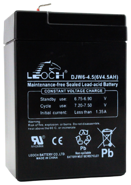 Аккумуляторная батарея Leoch DJW 6-4.5 6В 4.5 А·ч