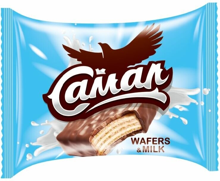 Конфеты Самал Wafers&milk 500 гр, баян сулу