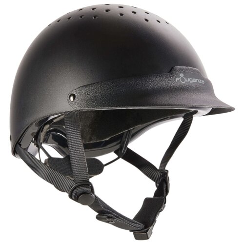 фото Шлем с регулировкой 100, черный l, fouganza x декатлон decathlon