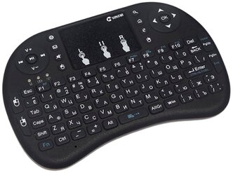 Беспроводная клавиатура Vontar Mini i8 Black Wi-Fi черный, английская/русская (ANSI)
