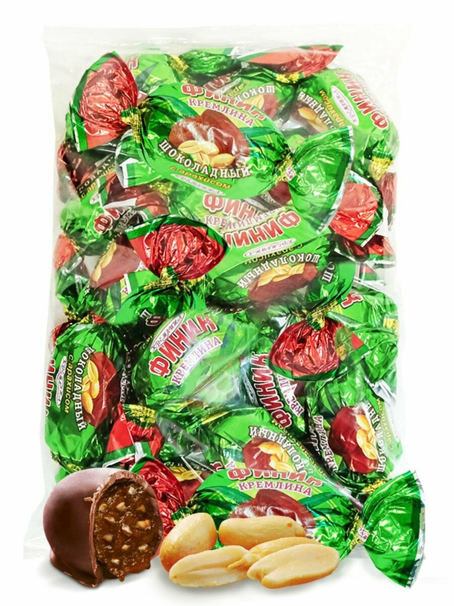 Конфеты из финика с арахисом Финик Шоколадный с Арахисом, пакет 600 гр