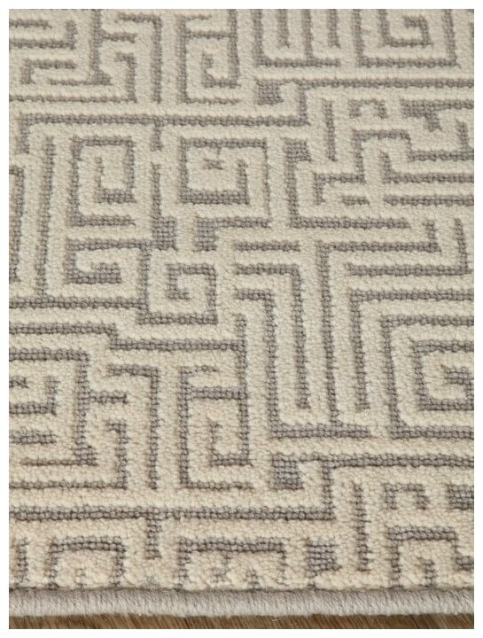 Ковер шерстяной рельефный GALAXY cut-loop IZAR grey 0.8 x 1.6 м. - фотография № 6