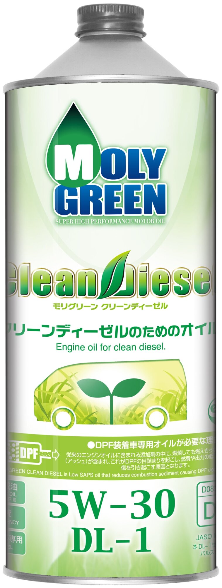 масло моторное MOLY GREEN CLEAN DIESEL 5W30 DL-1 1л 0470124