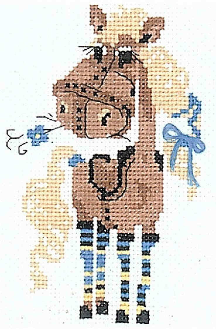 Набор для вышивания крестом Риолис Веселая Пчелка. Красотка Фру-Фру, 13*16см