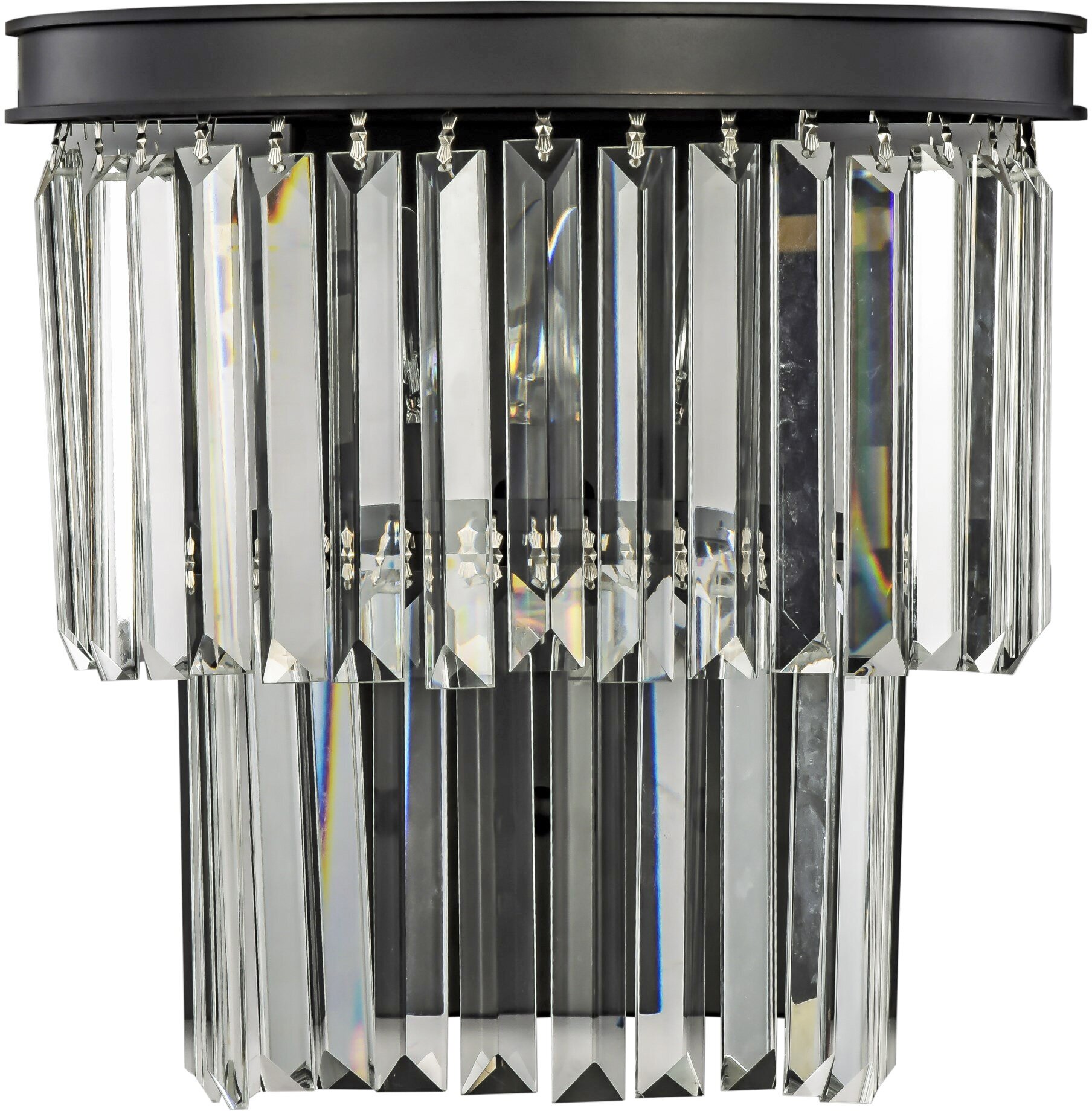 Светильник, бра Mak-interior "Odeon wall", черный со стеклами