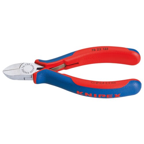 Бокорезы Knipex 76 22 125 125 мм красный/синий бокорезы knipex kn 7002180sb