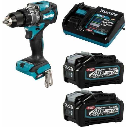 Дрель-шуруповерт ударная аккумуляторная 140Нм 40В XGT Li-Ion 2x4Ач Makita HP001GM201 7652000₽