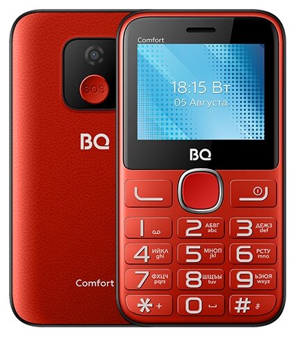 Мобильный телефон BQ-2301 Comfort Красный+черный