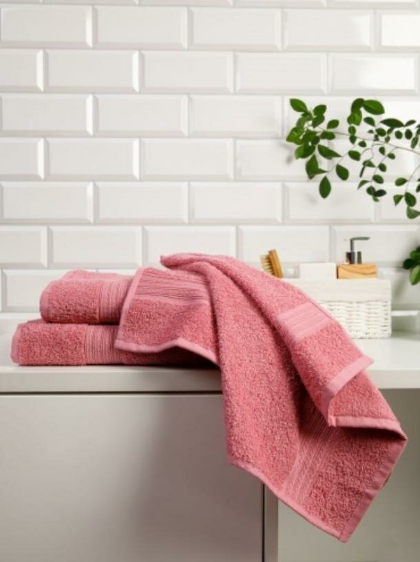 Набор полотенец/махровых/полотенце/банное/для ванной/плотное/Sevil/Дымчатая роза