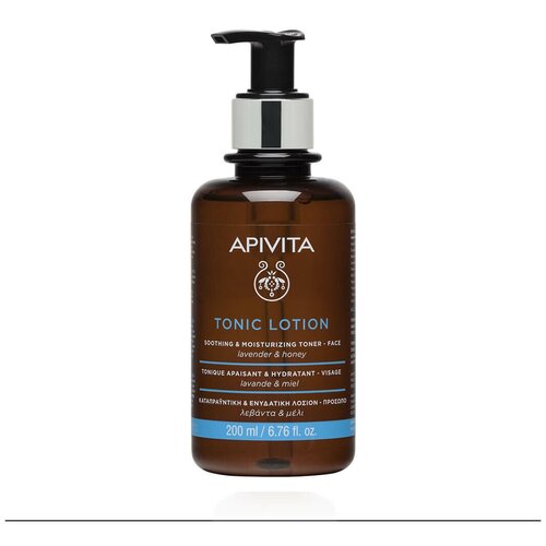 Apivita Tonic Lotion Тоник для лица успокаивающий и увлажняющий Лаванда и Мед 200мл