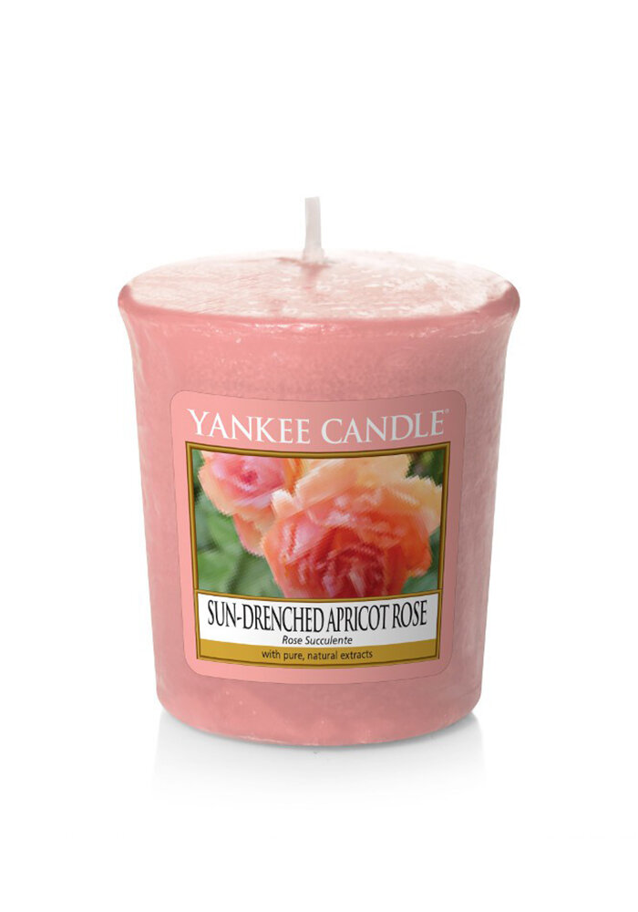 Аромасвеча для подсвечника Yankee candle Персиковая роза 49 г - фото №1