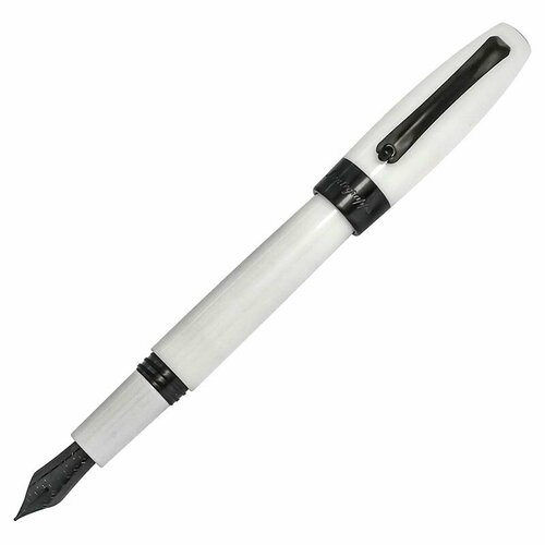 Перьевая ручка Montegrappa Fortuna White Ruthenium M. Артикул FORT-WR-FP-M