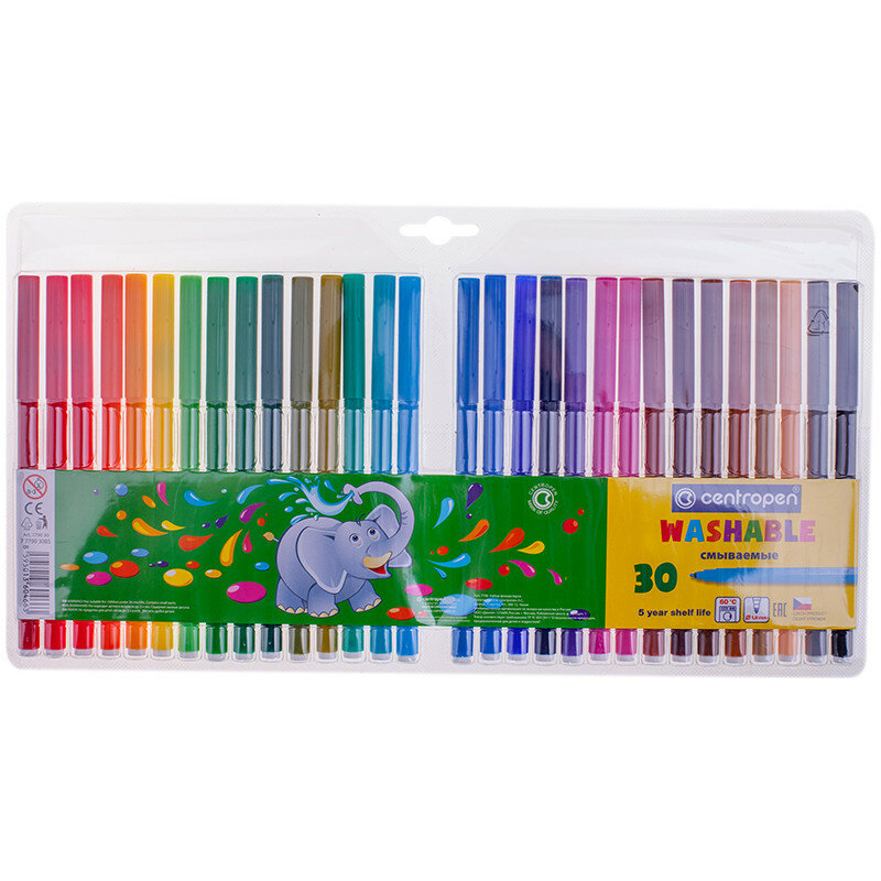 Фломастеры Centropen 30 цветов - фото №13