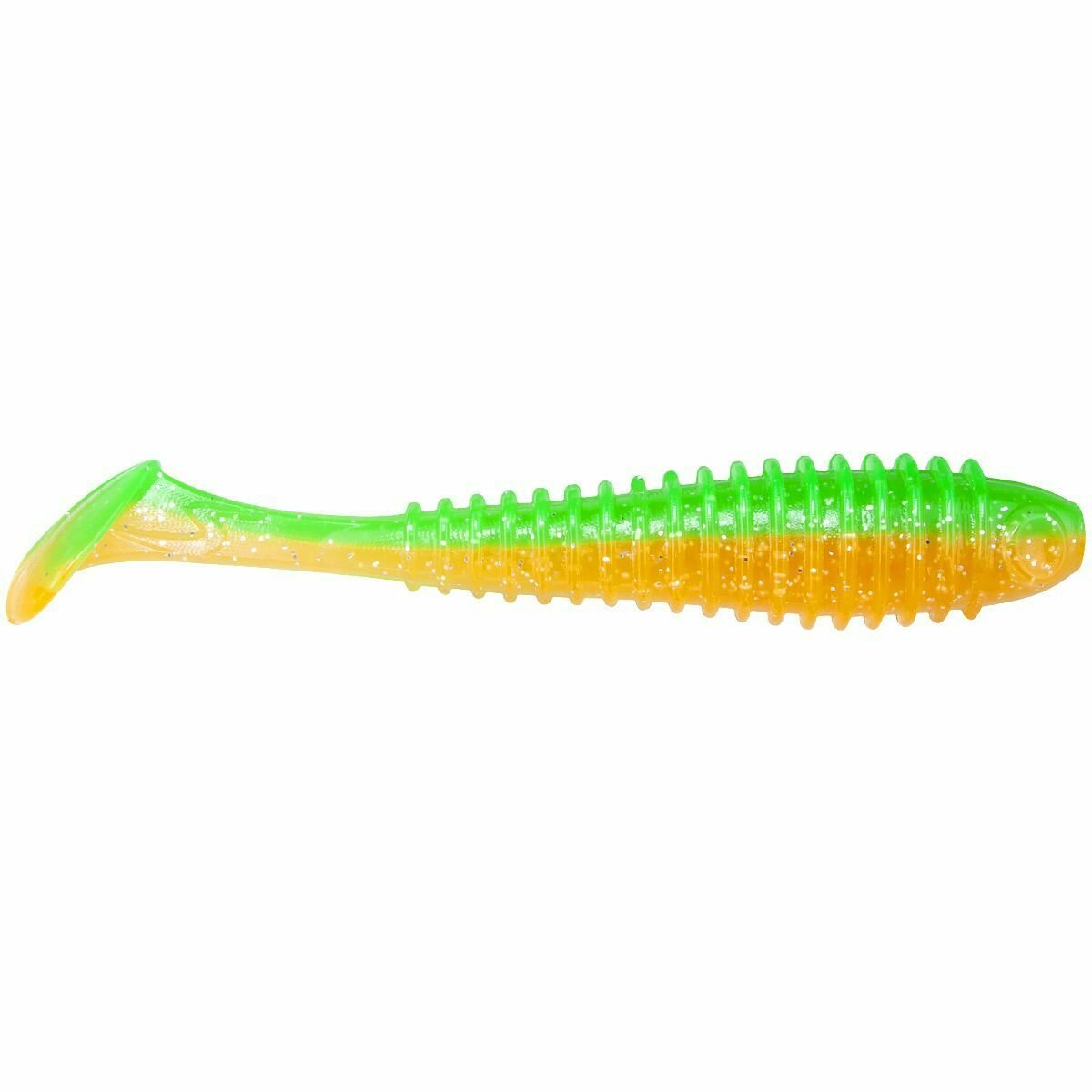 Виброхвост NORSTREAM Tubby Daddy 3.5" (8 шт.) цв. 02 Green-Orange