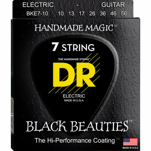 Струны для электрогитары DR Extra Life Beauties BKE7-10 10-56