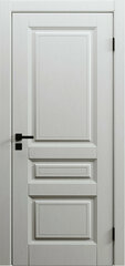 Межкомнатная дверь ВДК Каскад ДГ, Цвет белый ясень, 600x2000 мм (комплект: полотно + коробочный брус + наличники)