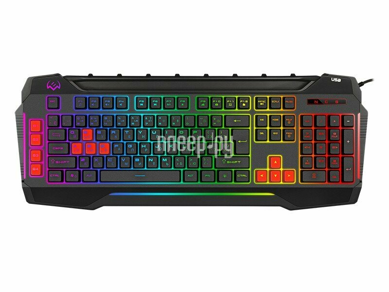 Клавиатура Sven KB-G8800 SV-017675 109 кл, макросы, RGB-подсветка, звук. индикация, USB-порт