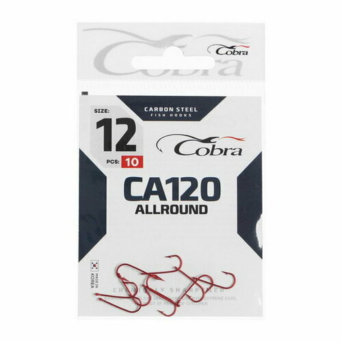 фото Крючки allround, серия ca120, № 12, 10 шт. cobra