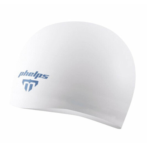 фото Шапочка для плавания race cap 2 для плавания, white/navy phelps