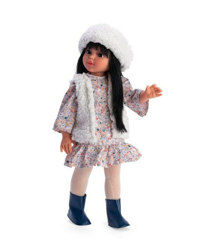 Кукла ASI Сабрина в жилетке и шапочке из овчины, 40 см (516340) ASI-516340