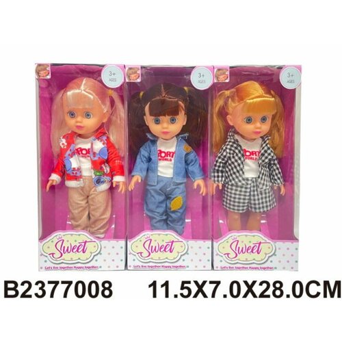 Кукла 25 см музыкальная, 3 вида в ассорт, в к 28x11,5x7 см кукла 35 см музыкальная с аксессуарами 3 вида в ассорт в п 42x17x7 см