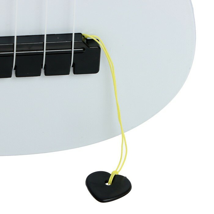 Игрушка музыкальная - гитара «Стиль», 4 струны, 57 см, цвет белый