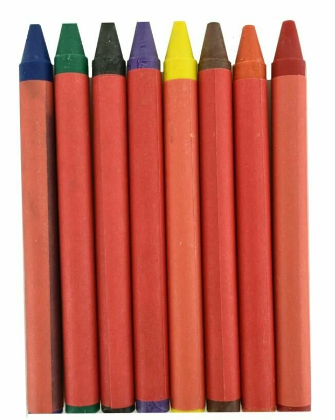 Мелки восковые 8 цв.(4424) — фото 1