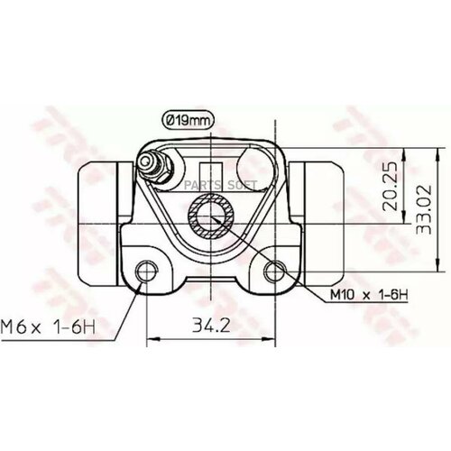 TRW BWD270 BWD270_101-669 4757005010 задн. торм. цил. л.\Toyota Carina E 1. 6-2. 0D 92-96lucas d. 19