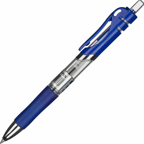 ручка гелевая автоматическая attache hammer черный стержень автомат 0 5мм 1 штука Ручка Ручка гелевая автоматическая Attache Hammer синий стерж, автомат, 0,5мм 3 шт