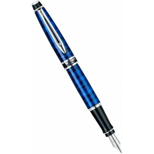 фото Waterman wt 141621/20 ручка перьевая waterman expert 2, sublimated blue ct (перо f)