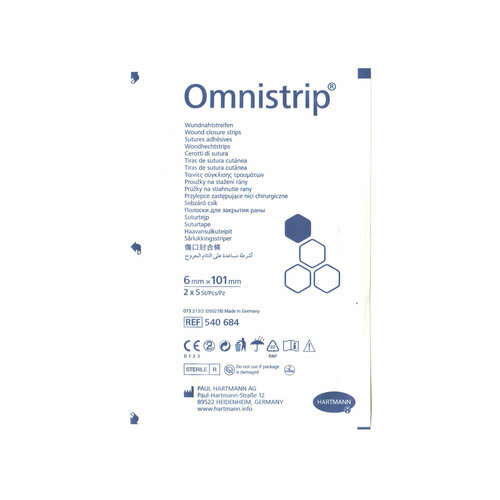 Omnistrip / Омнистрип - стерильные полоски на операционные швы, 6x101 мм, 10 шт. (50 шт.)