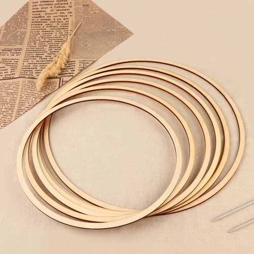 Набор основ для макраме Круг d 30-40 х 04 см 6 шт 591₽