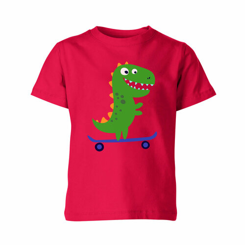 Футболка Us Basic, размер 14, розовый детская футболка динозаврик на скейте 104 белый