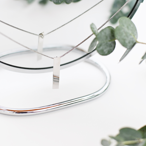 Подвеска My Silver Кулон Линия, серебро, 925 проба, размер 55 см.