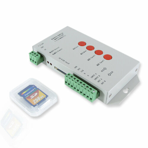 монохромный контроллер для светодиодной ленты и модулей beeled bldc 30 144wm 5 24 sc mini Контроллер T-1000S S352 (5-24V, 2048pix)