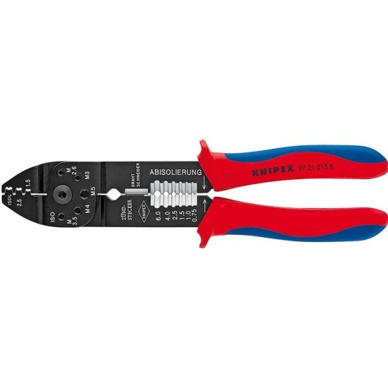 Клещи зажимные Knipex 9721215B для опрессовки вороненая 230 mm