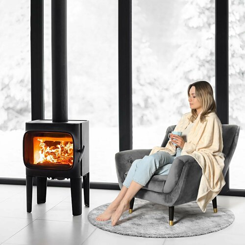 Флисовый плед Hyseas 140х200 см кремовый