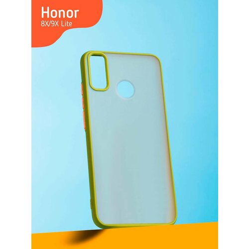 Матовый Чехол на Honor 8X с защитой камеры, хаки