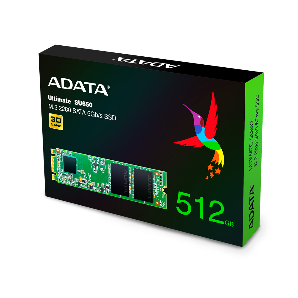 Твердотельный накопитель ADATA Ultimate SU650 512 ГБ SATA ASU650NS38-512GT-C