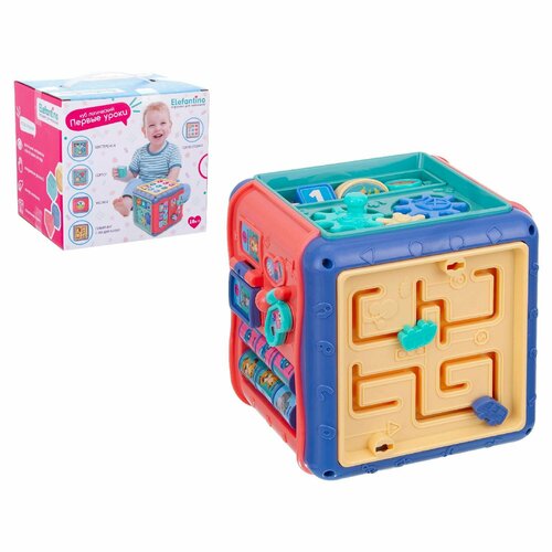 Развивающая игрушка ELEFANTINO IT108352 Куб логический