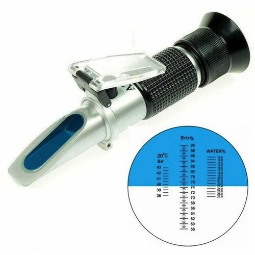 Рефрактометр для мёда 0 32% refractometer brix sugar beer atc refratometro concentration tester measurement wort sg liquor alcohol meter 1 000 1 120