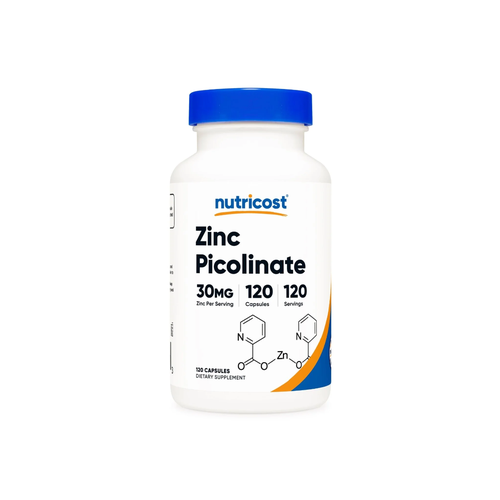 Цинк Пиколинат, 30 мг, 120 капсул от Nutricost