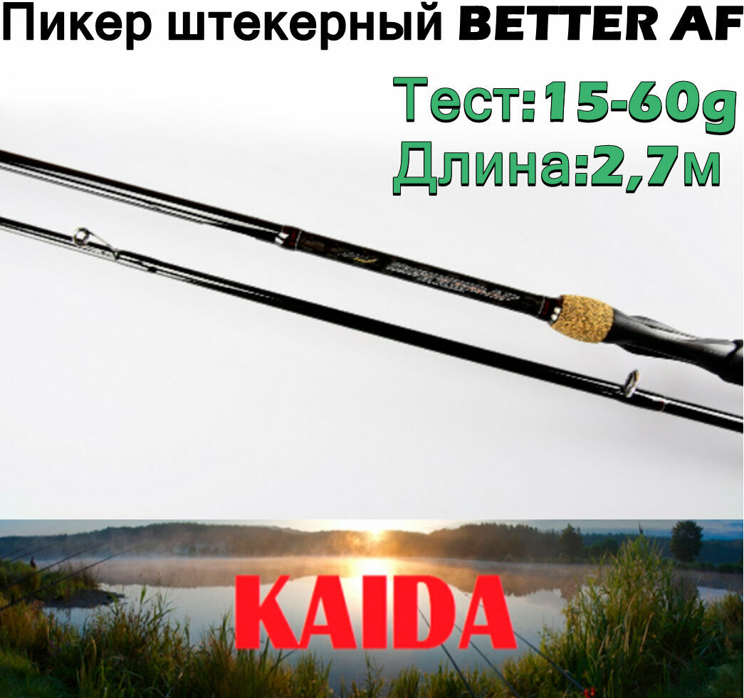 Пикер штекерный Kaida BETTER AF тест 15-60g 2,7м