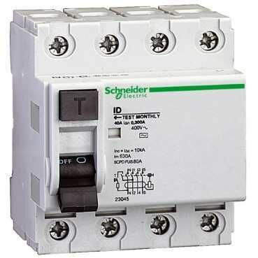 Выключатель дифференциального тока (УЗО) 4п 40А 300мА 6кА RCCB АС 23045 Schneider Electric