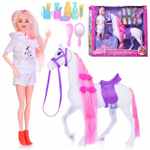 Кукла JN686-12 Френки Штайн с лошадкой, в коробке кукла hy2020 g7 принцесса с лошадкой в коробке