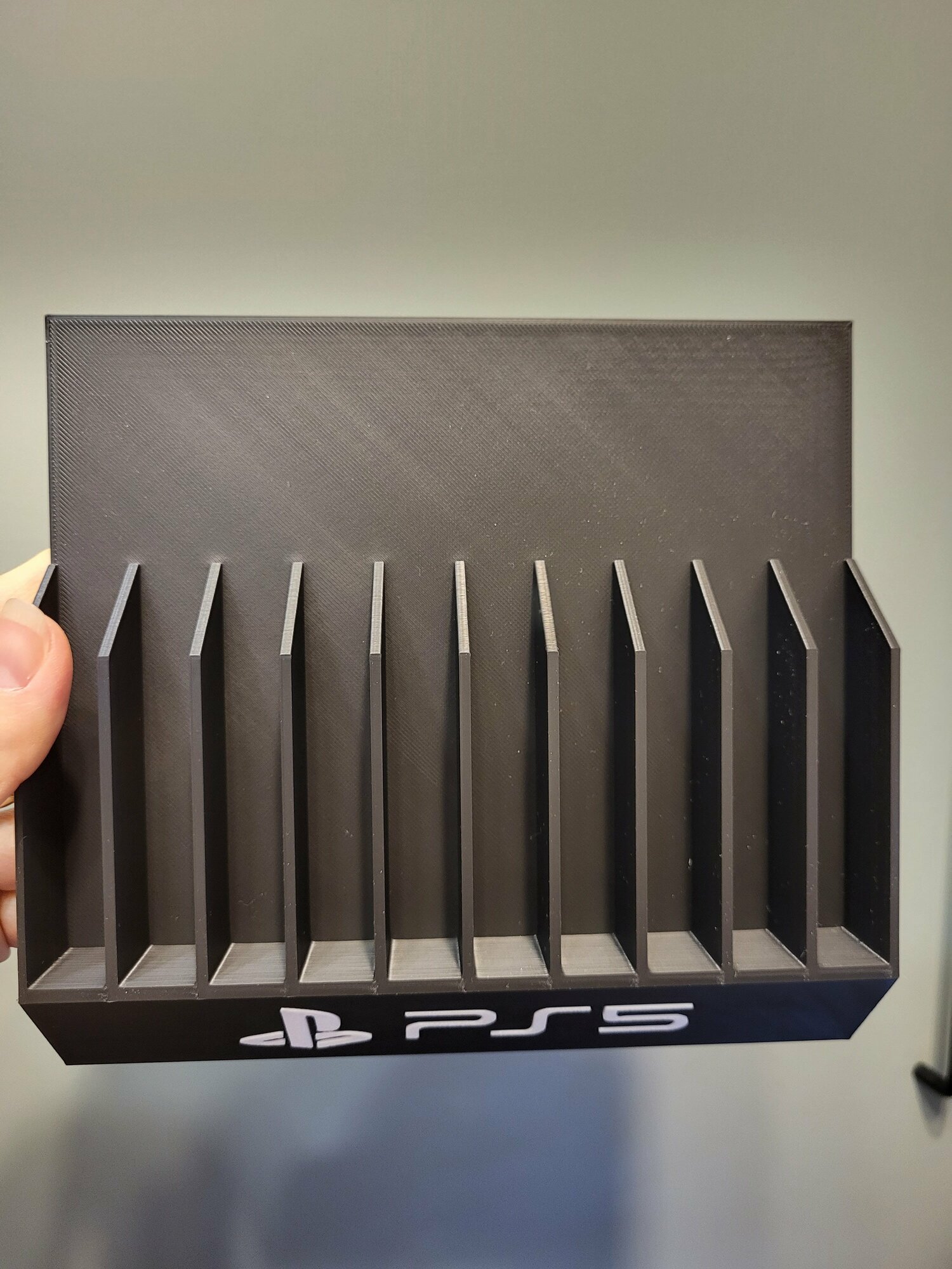 Подставка для Playstation PS5 черная открытая на 10 игр — фото 1