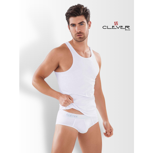 фото Майка clever moda, размер 48, белый