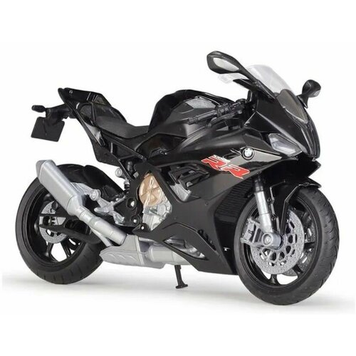 Игрушка модель Мотоцикл WELLY 1:12 BMW S1000 RR, черный мотоцикл welly 1 12 bmw s1000 rr черный