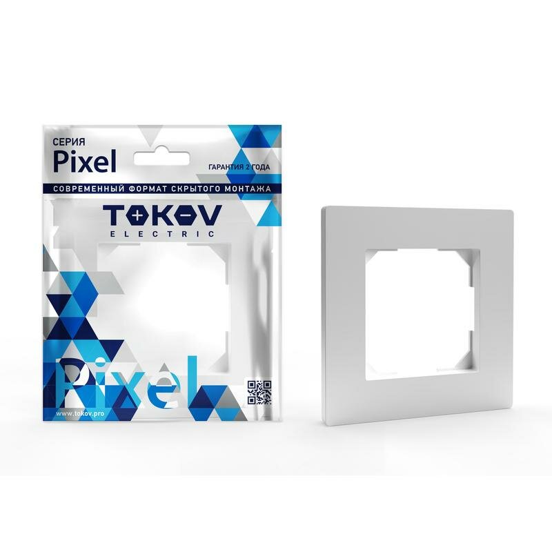 Рамка Tokov Electric Pixel TKE-PX-RM1-C01 белая - фото №1